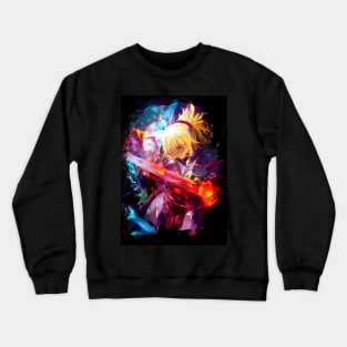 Neon knight Saber Crewneck Sweatshirt